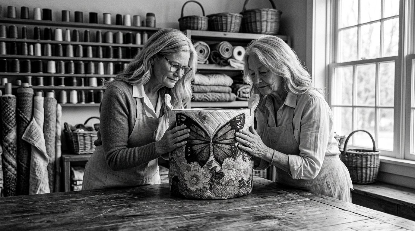 Inside Chloe and Rose's studio: their grandmother's baskets — now $64.95 CAD